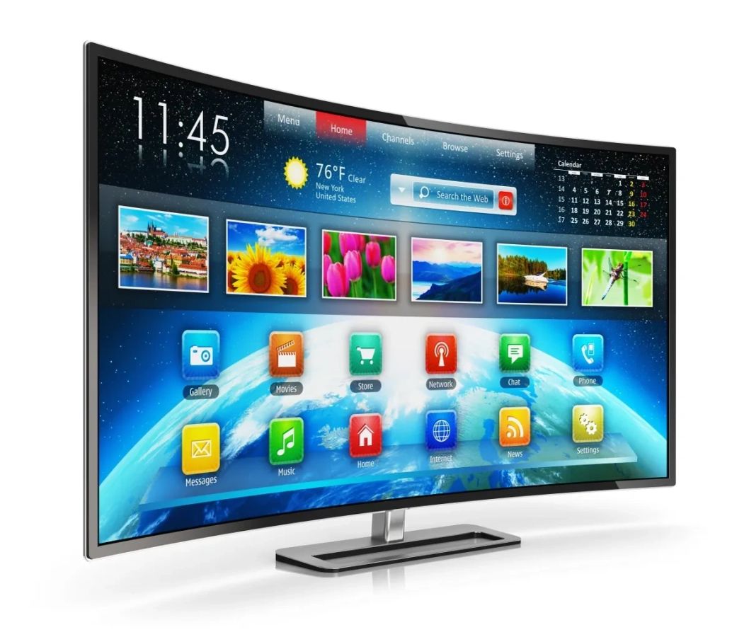 Curved television