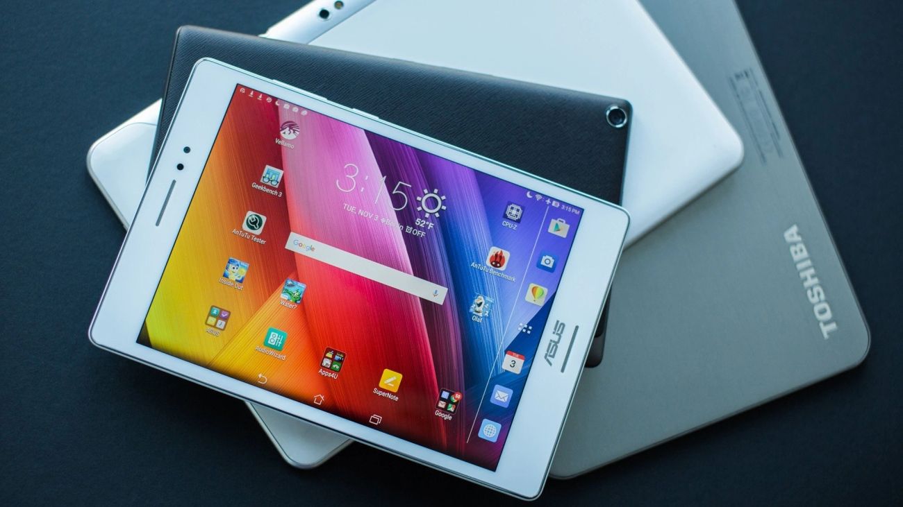 Tablet on display
